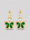 Emerald Butterfly Earrings