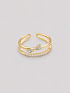 Bow Crystal Ring