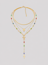 Rainbow Cross Necklace