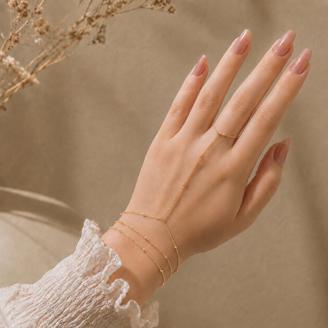 Minimalist Gold Hand Harness