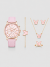 Blush Butterfly Watch Set