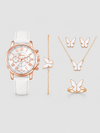 Ivory Butterfly Watch Set