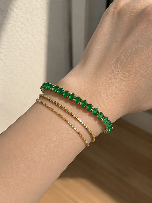 Daisy Emerald Set