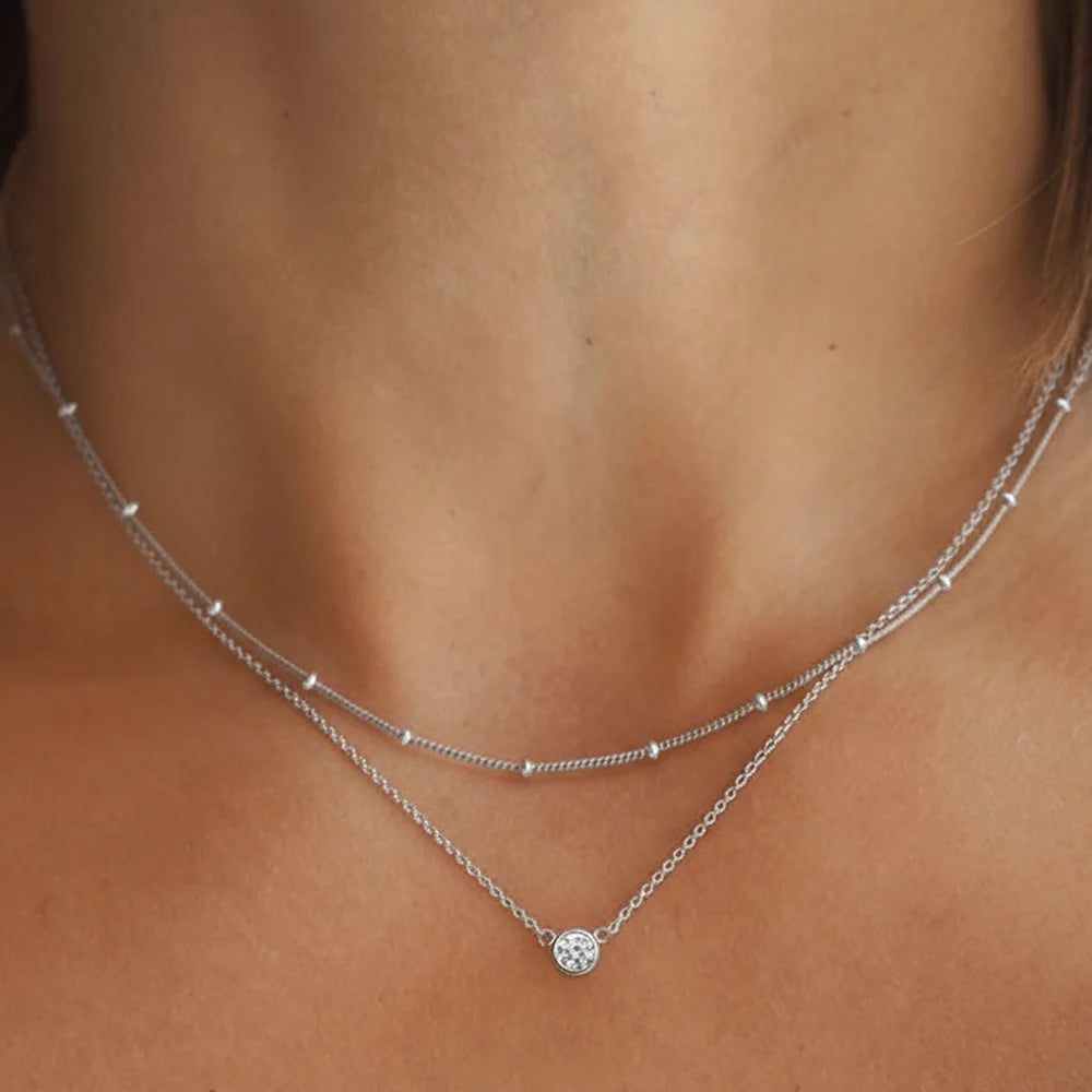 Diamond Layer Necklace
