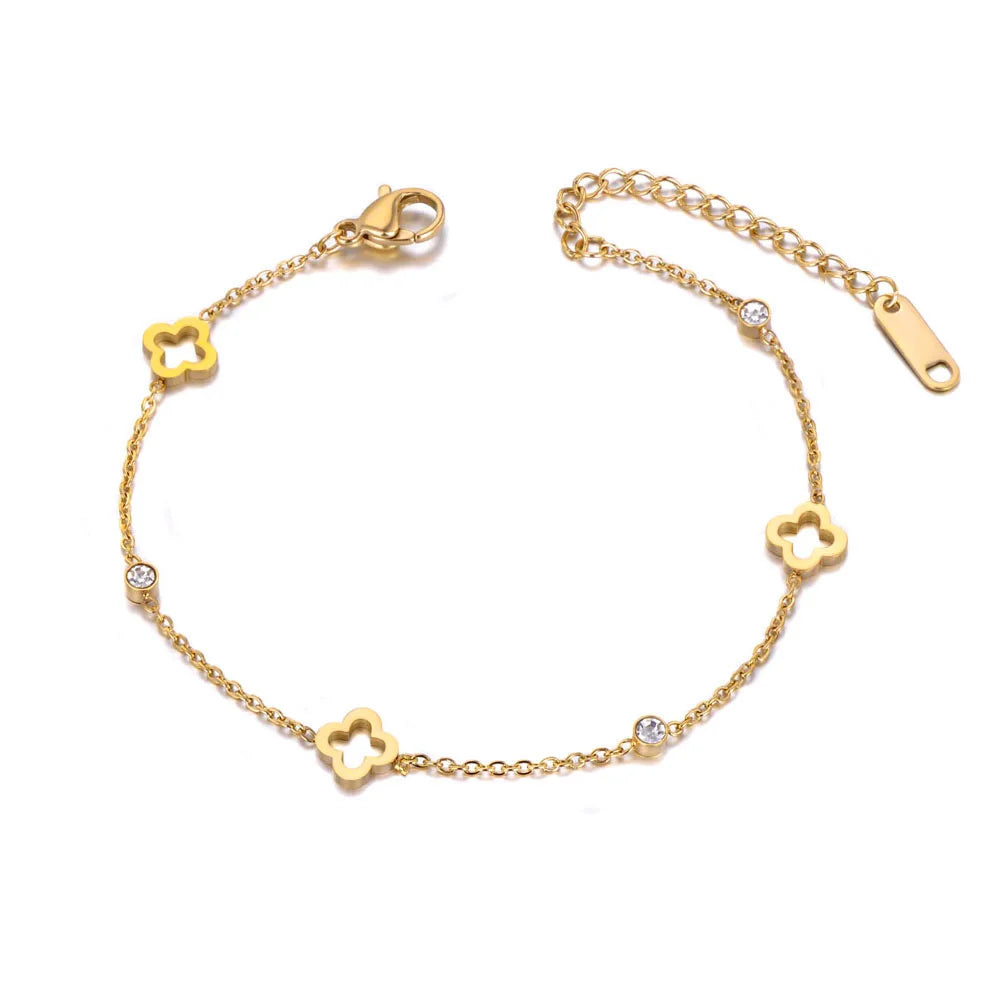 Bella Clover Anklet