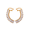 Rosy Crystal Hoops