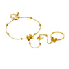 Luna Butterfly Hand Chain Bracelet Ring
