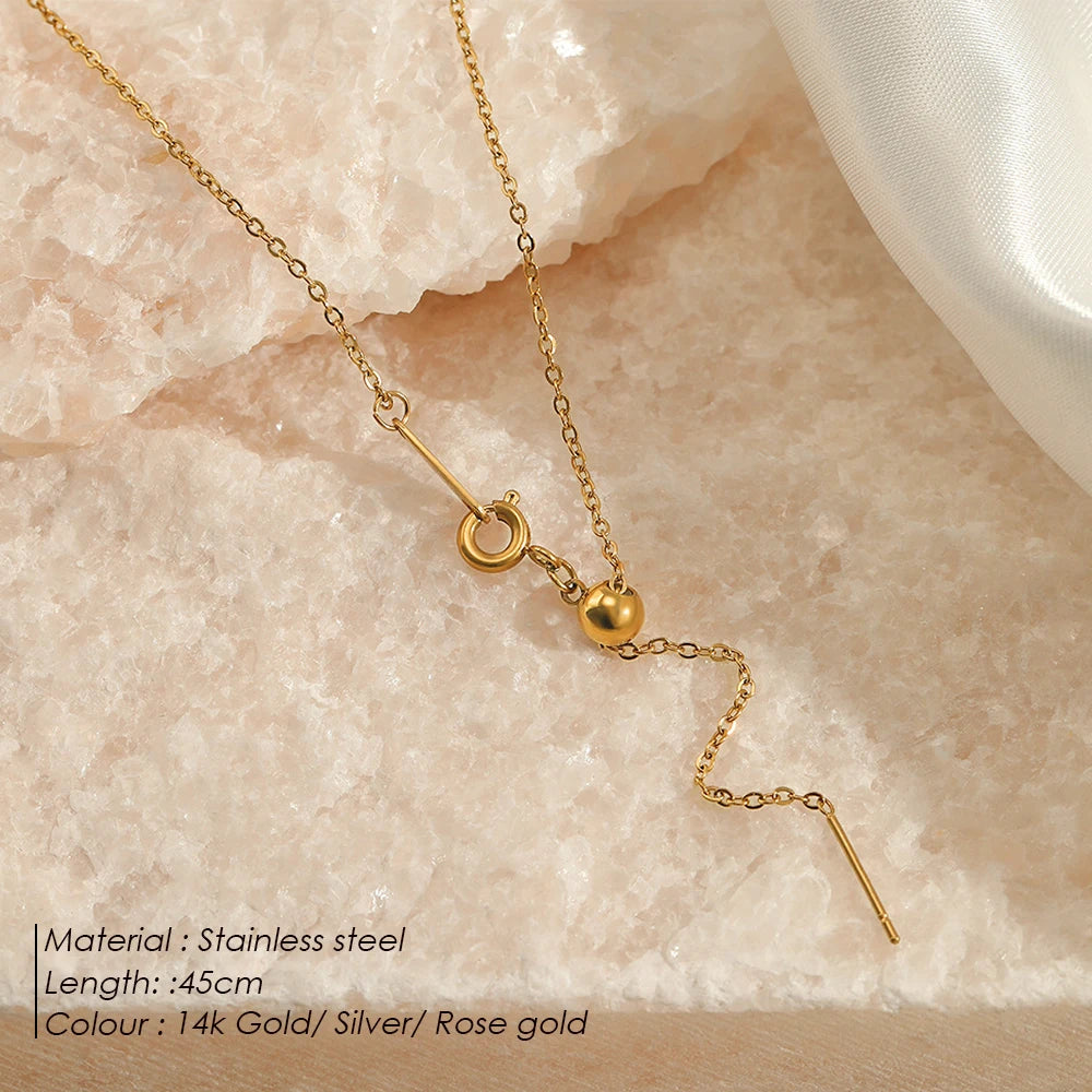 Minimal Drop Necklace