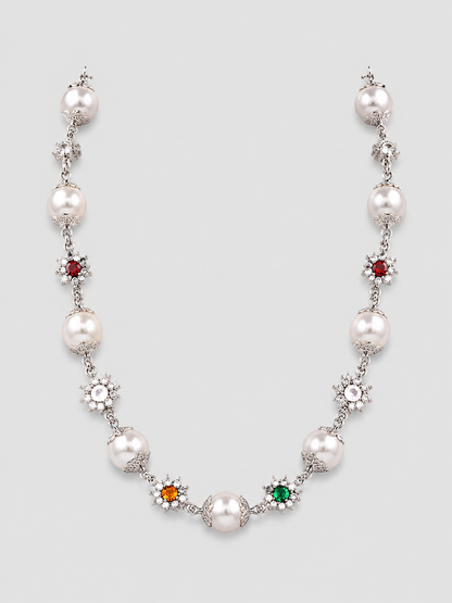 Daisy Pearl Necklace
