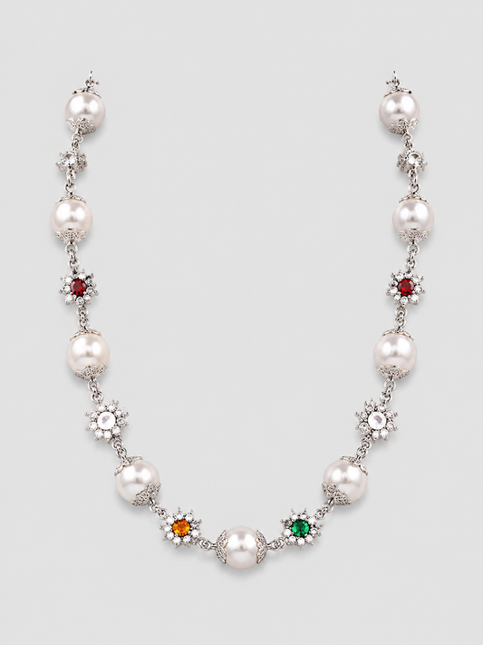 Daisy Pearl Necklace