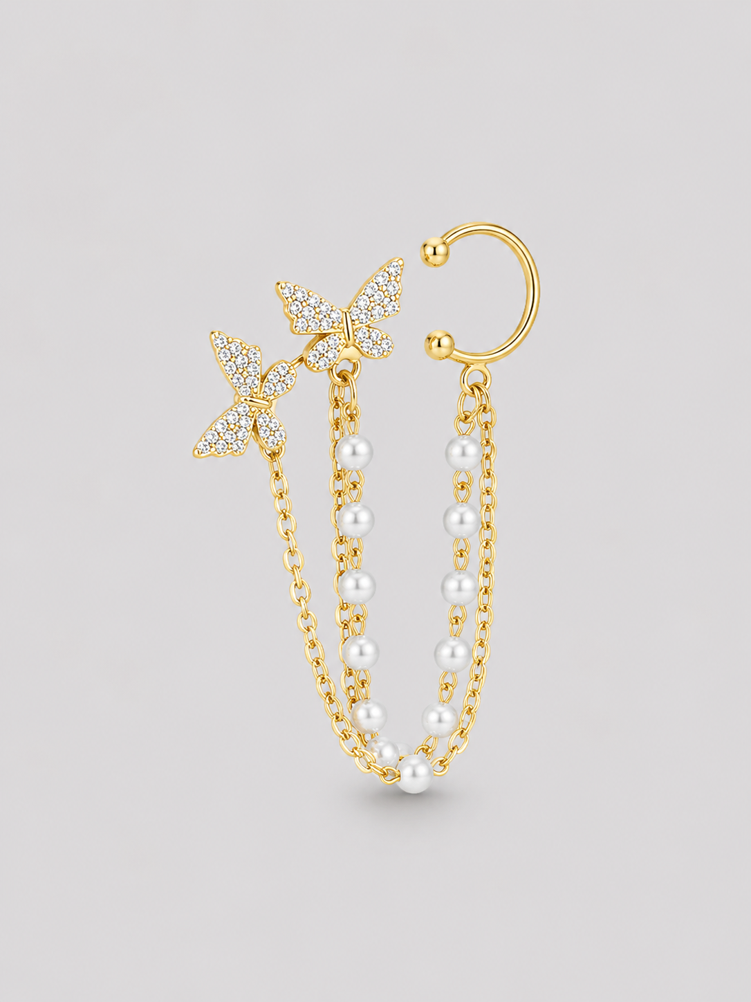 Butterfly Pearl Earcuff