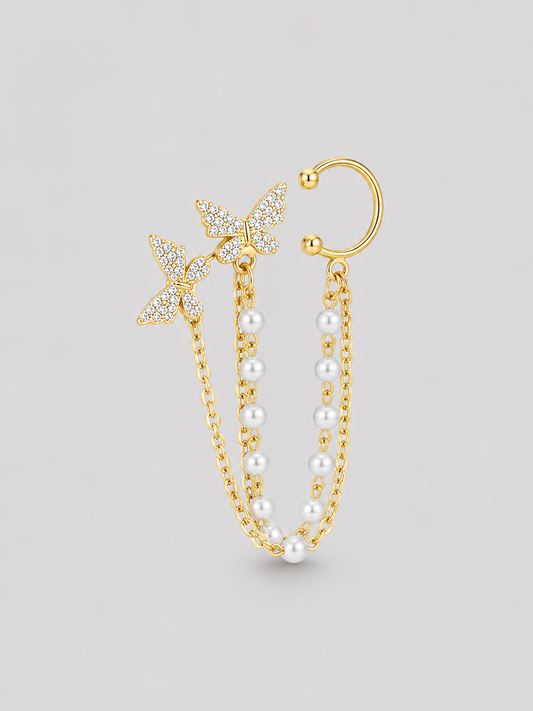Butterfly Pearl Earcuff
