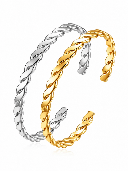 Golden Twist Bangle