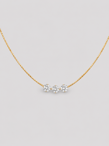 Triple Diamond Necklace