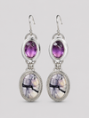 Violet Marble Earrings