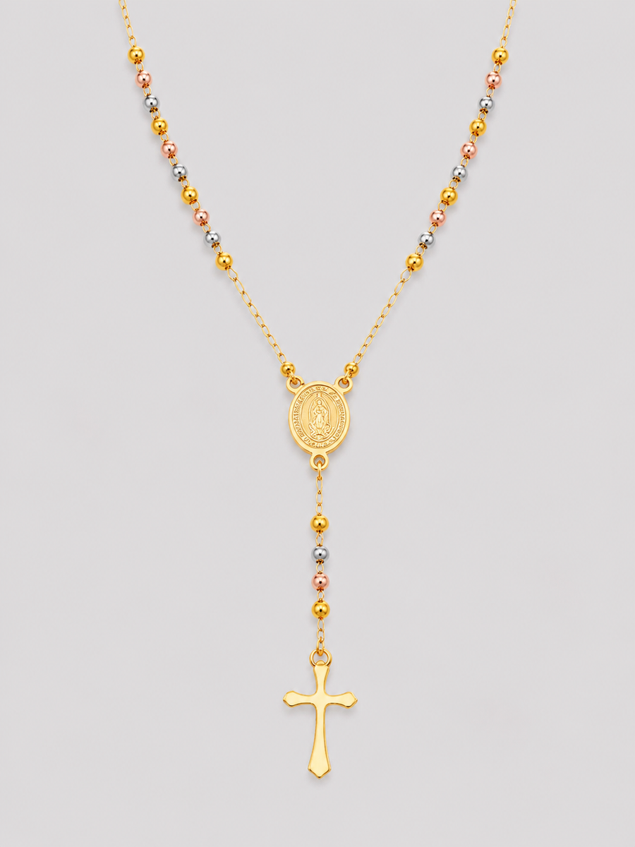 Rosary Cross Necklace