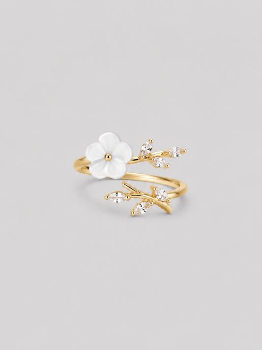 Floral Open Ring