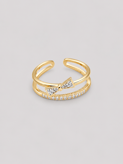Bow Crystal Ring