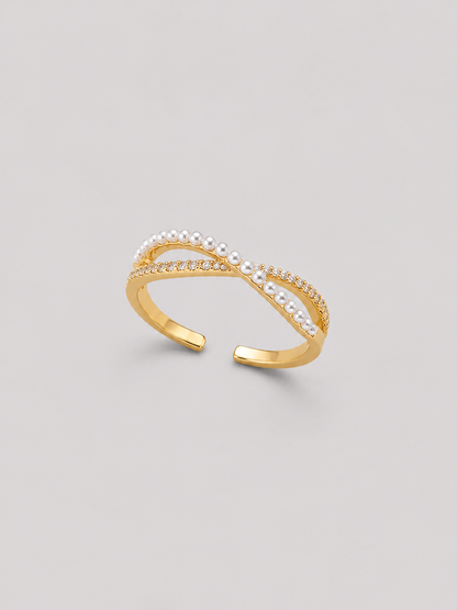 Pearl Twist Ring