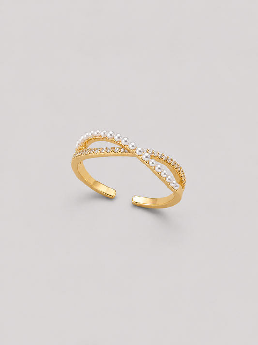 Pearl Twist Ring
