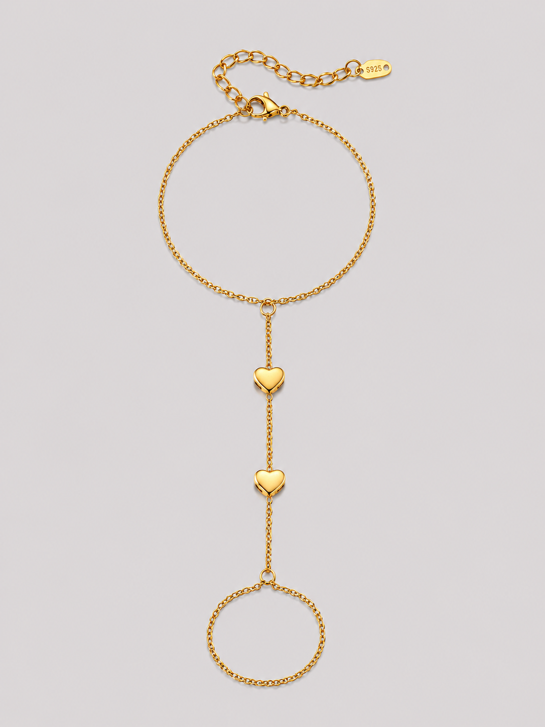 Golden Heart Handchain
