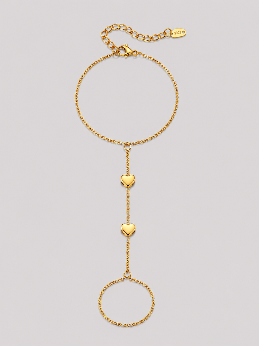 Golden Heart Handchain