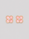 Blush Flower Studs