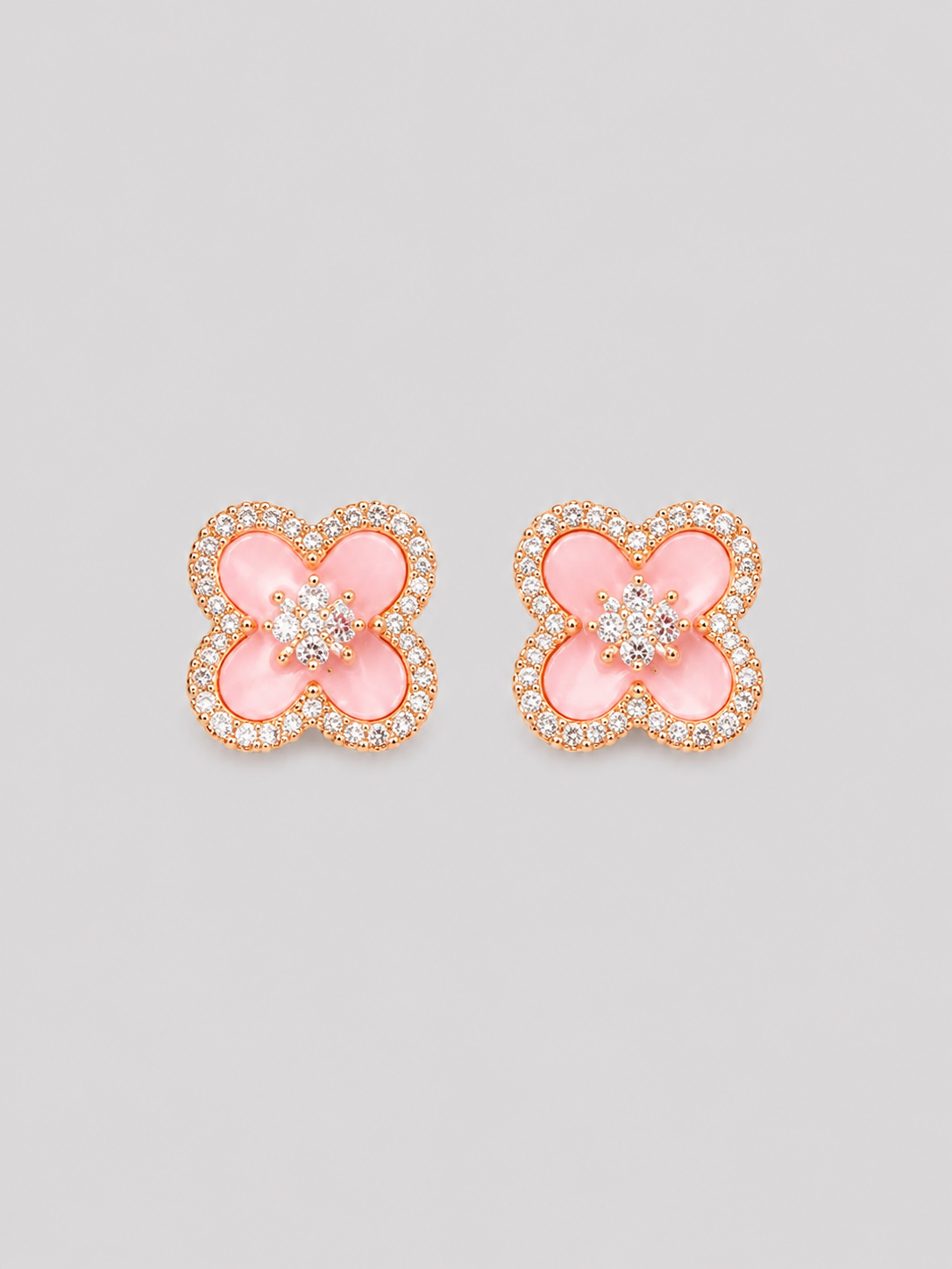 Blush Flower Studs
