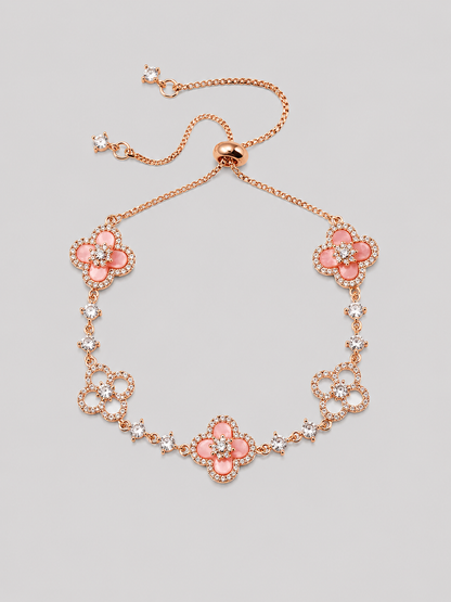 Sakura Clover Bracelet