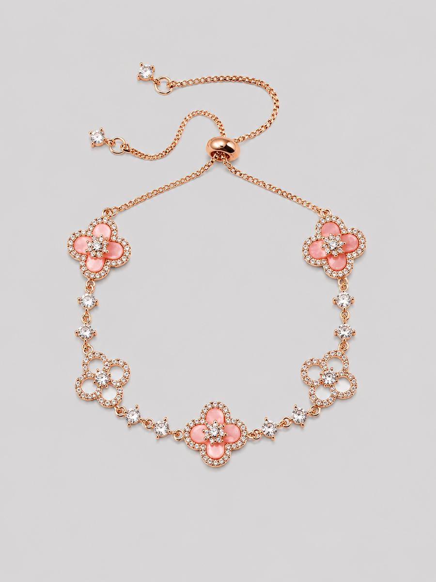 Sakura Clover Bracelet