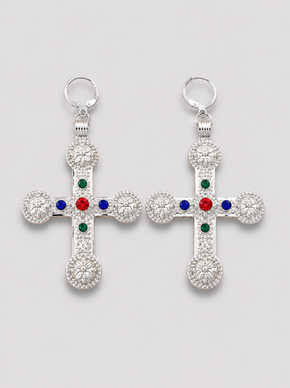 Trinity Cross Earrings