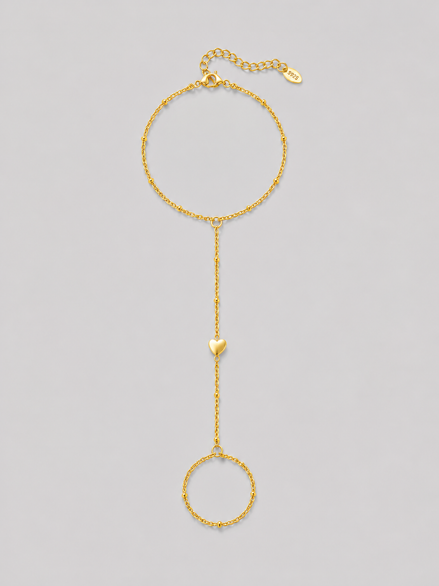 Golden Heart Handchain