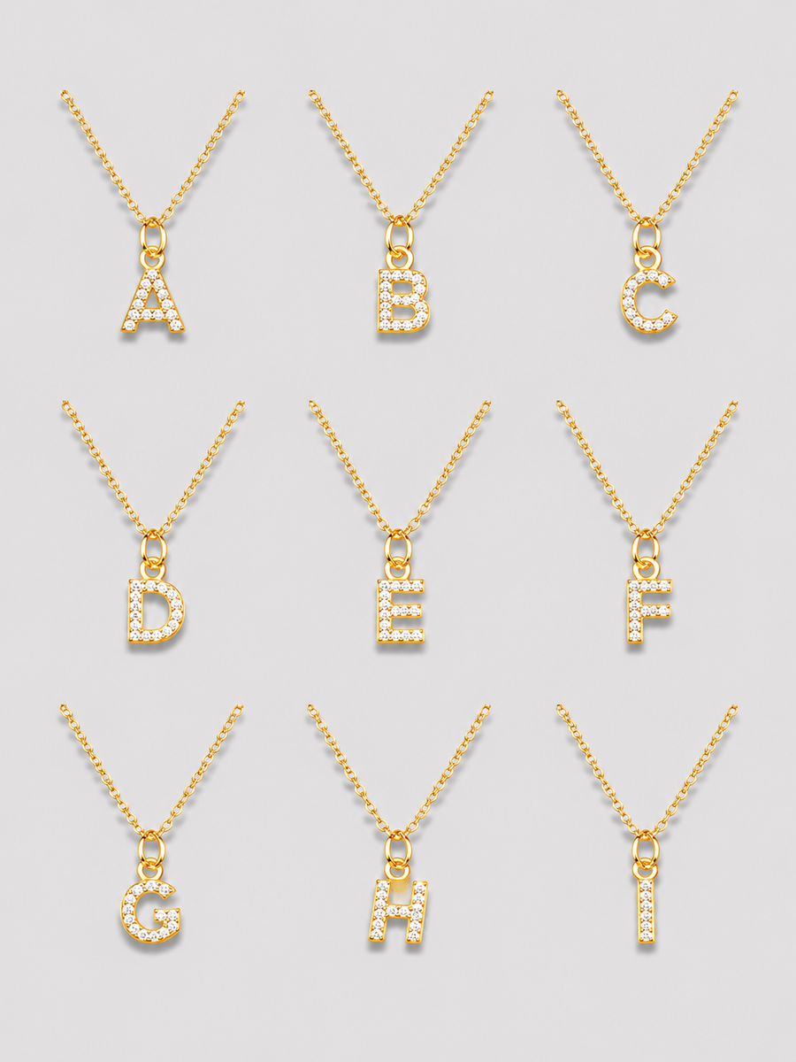 Initial Glow Necklace