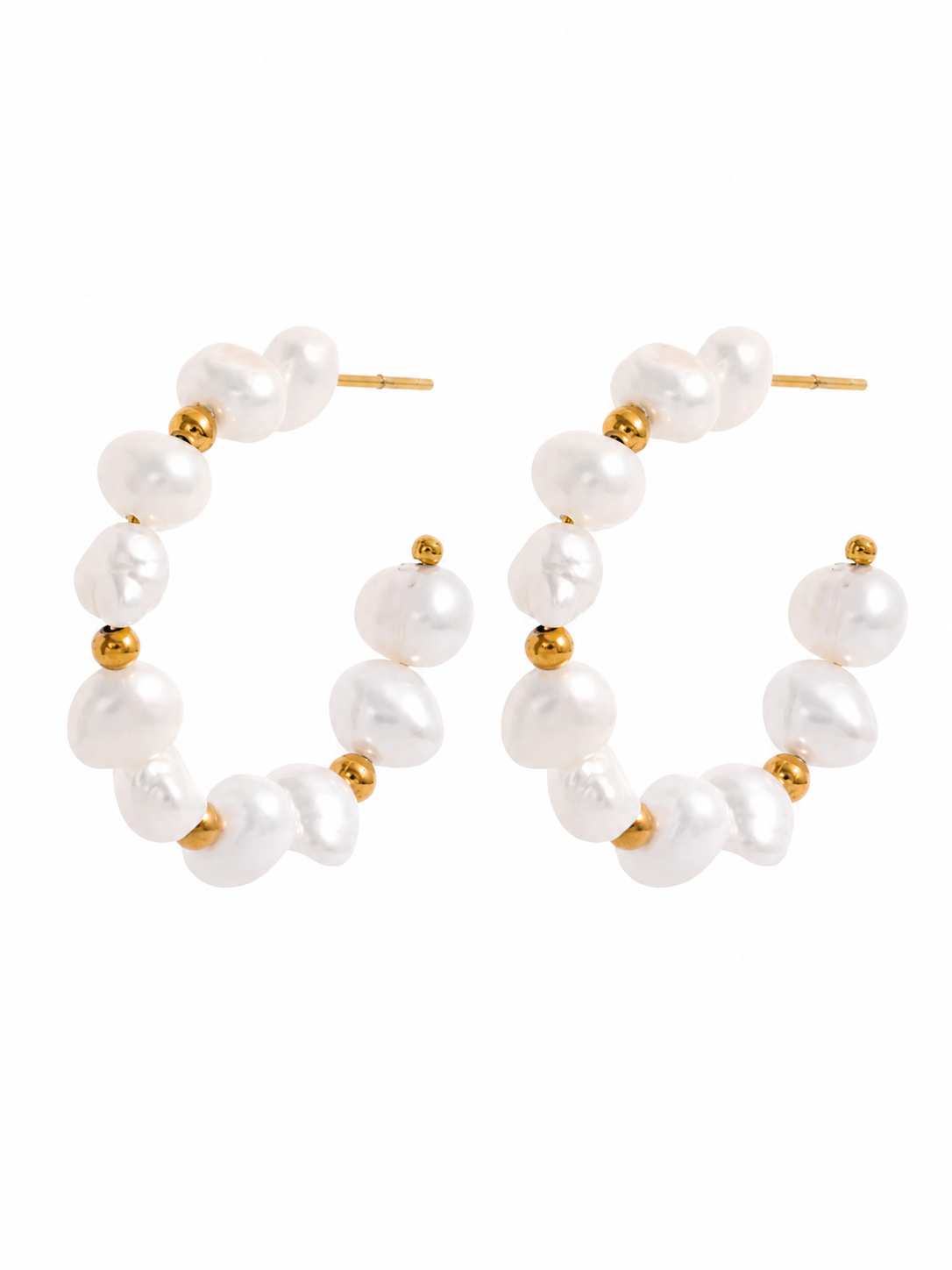Cyndi Pearl Hoops