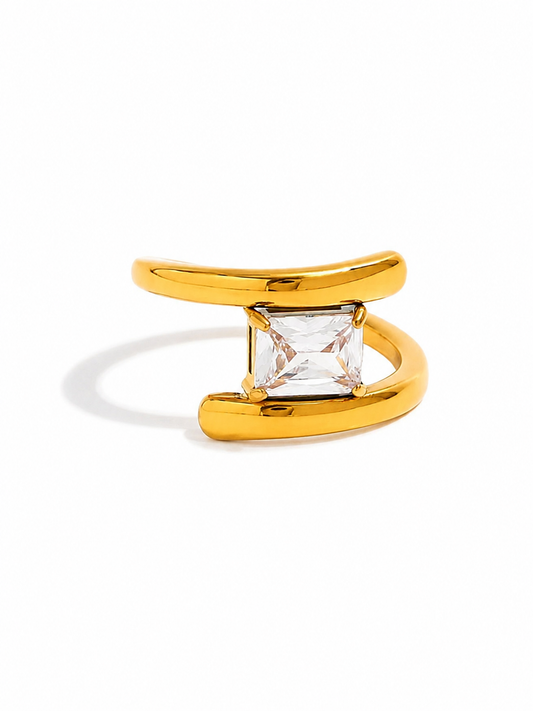 Moonbeam Crystal Ring