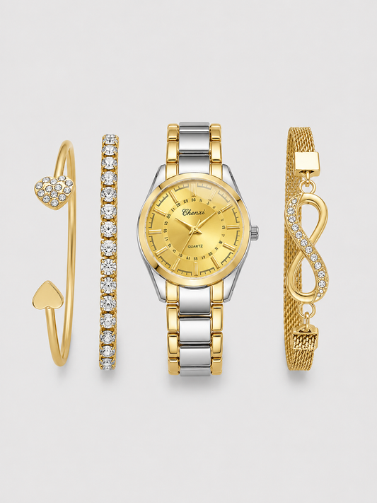 Royal Gold Watch Set