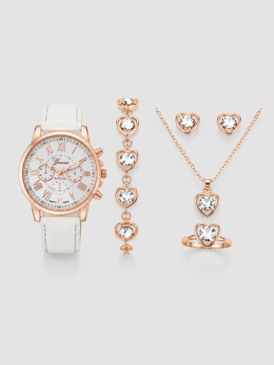 Blush Heart Jewelry Set