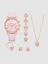 Rosé Heart Watch Set