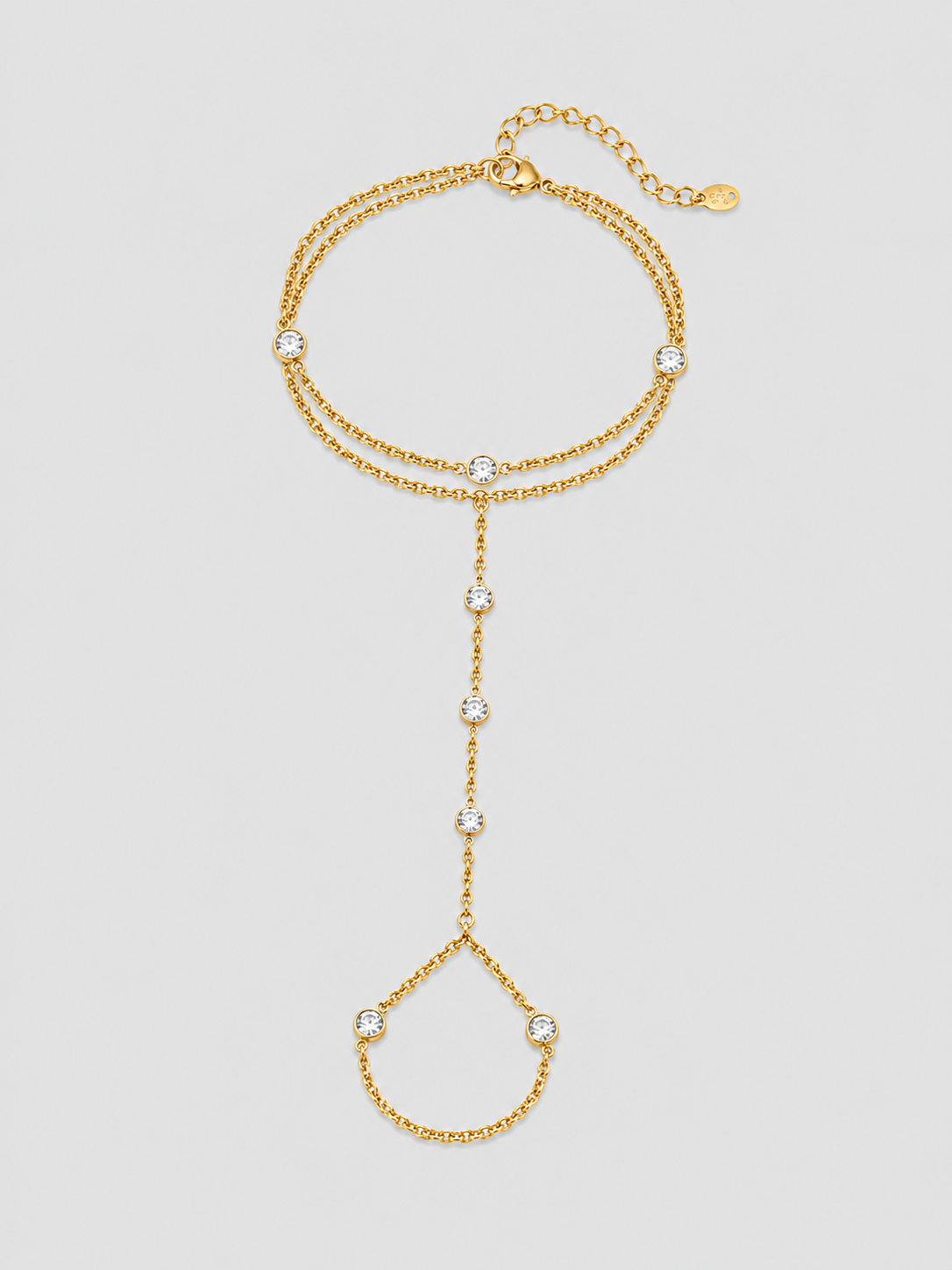 Crystal Drop Handchain