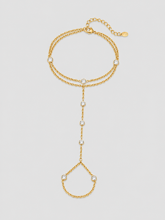 Crystal Drop Handchain