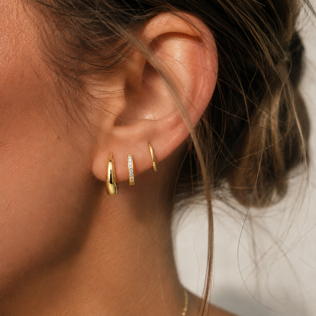 Trio Hoop Earrings