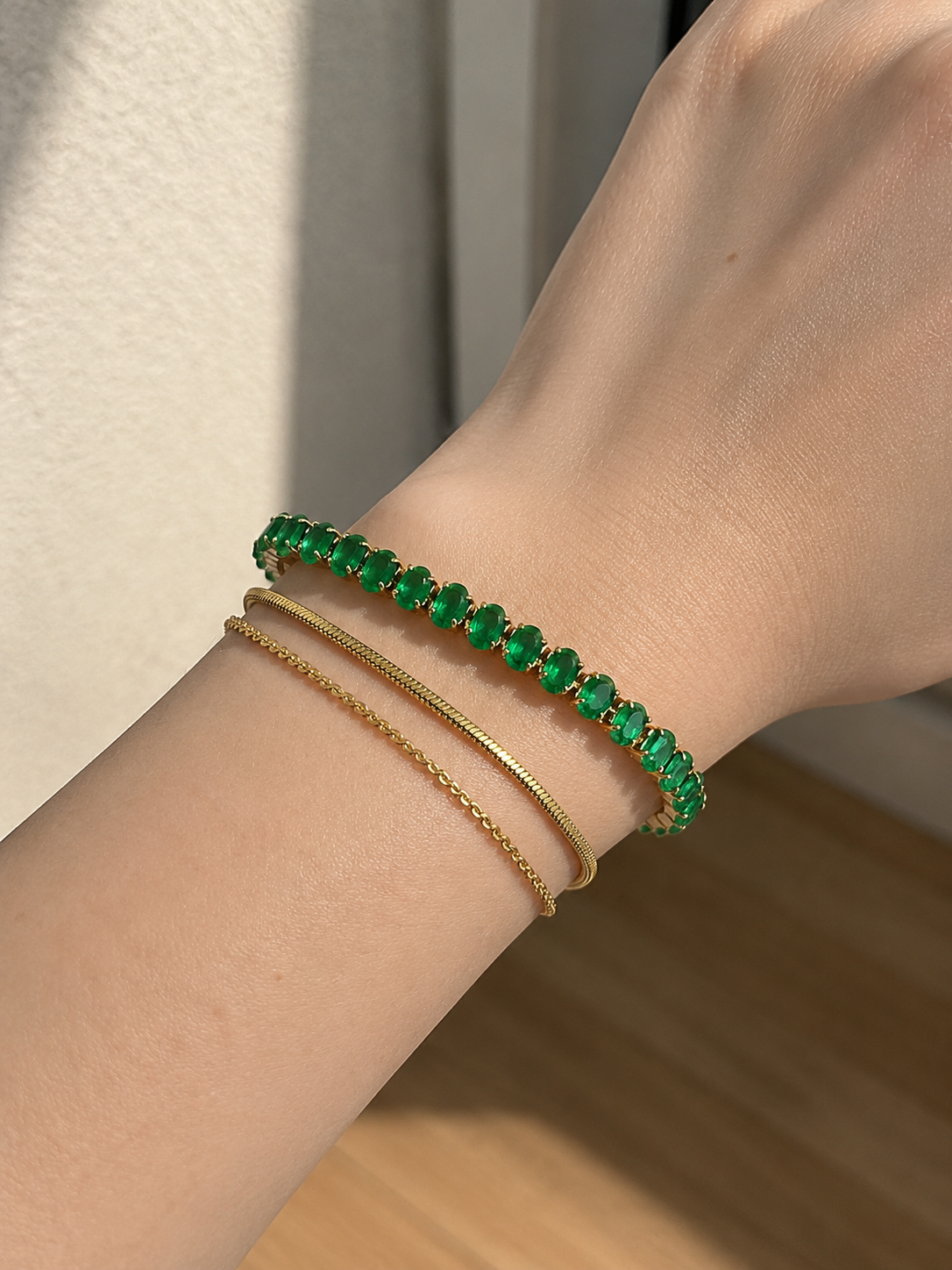 Daisy Emerald Set