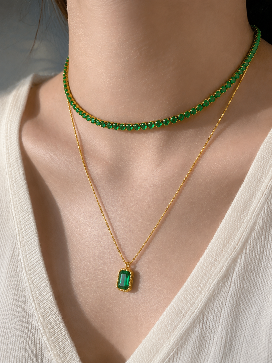Daisy Emerald Set