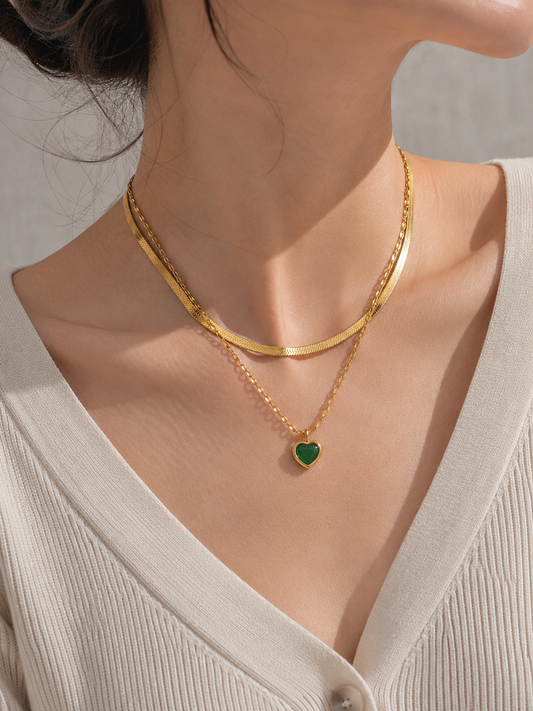 Lyra Heart Necklace