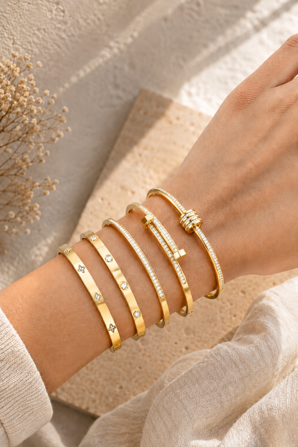 Luxe Stacked Bangles