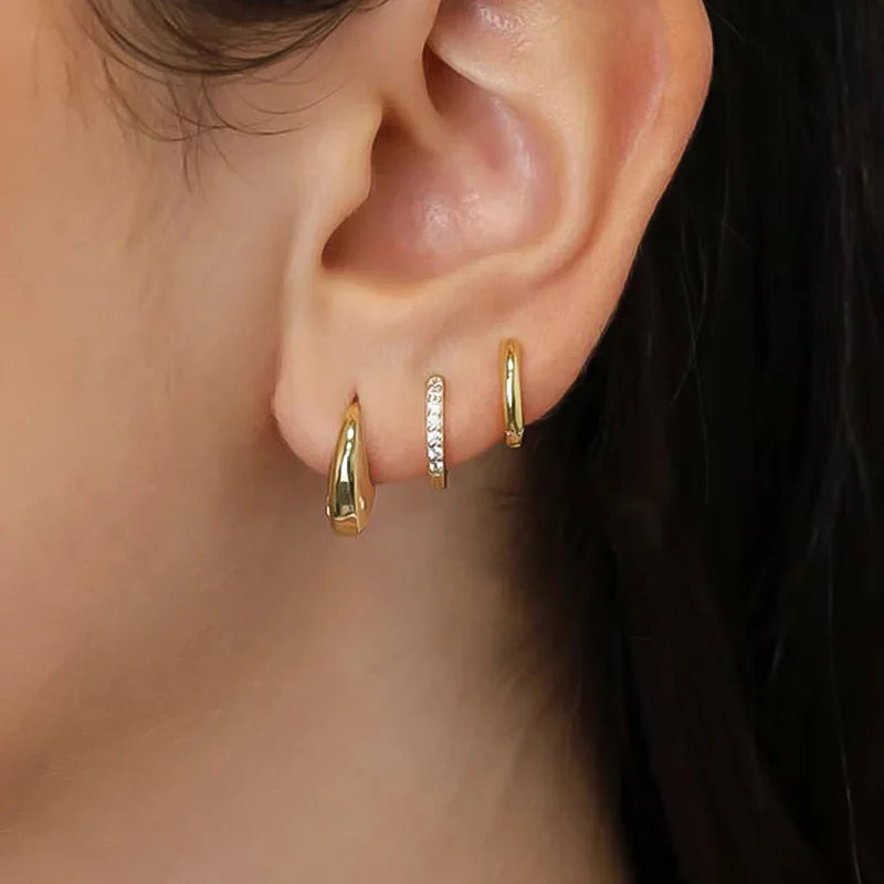 Trio Hoop Earrings
