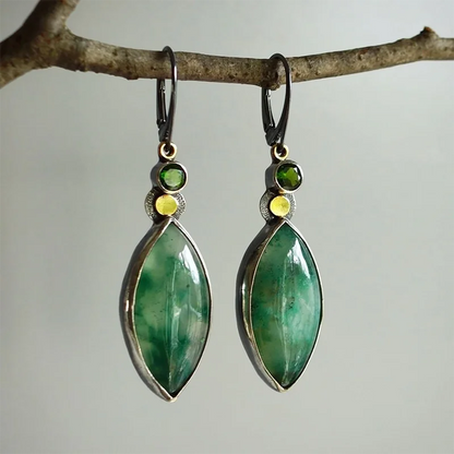 Violet Marble Earrings