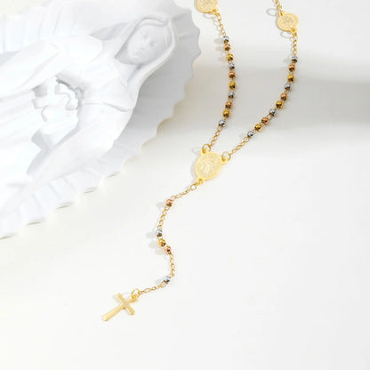 Rosary Cross Necklace