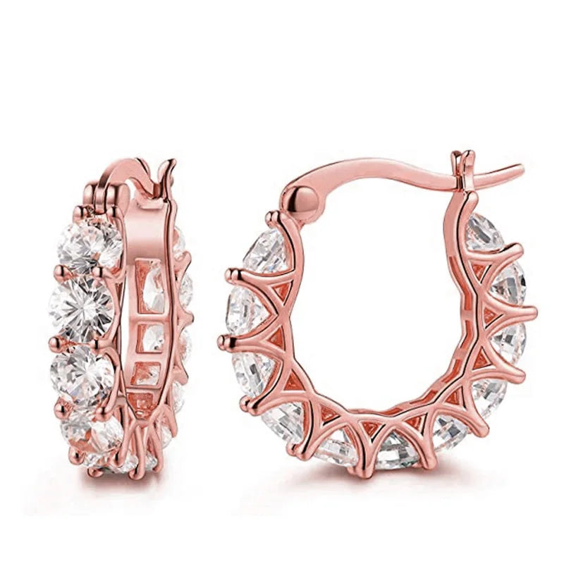 Diamond Sun Hoops