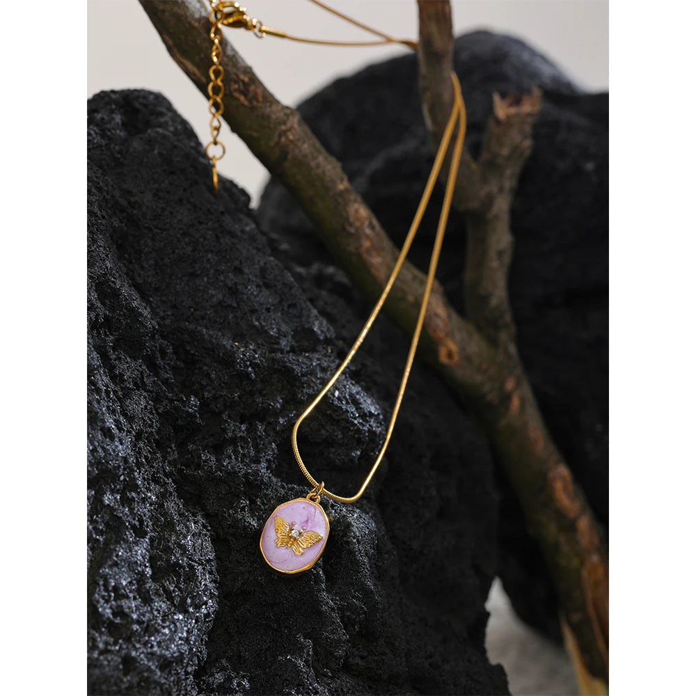 Flora Butterfly Necklace
